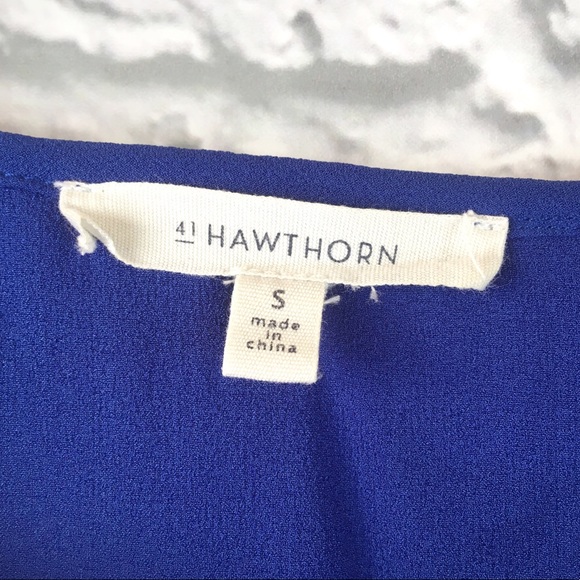 Stitch Fix 41 Hawthorn Blue Popover Blouse Size S - Picture 3 of 5